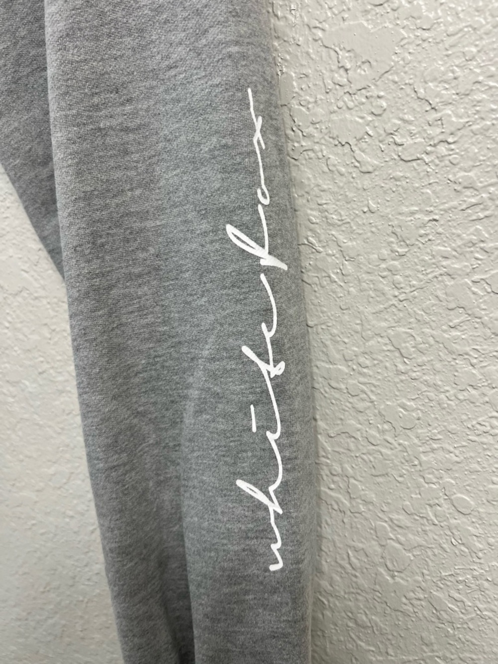 White Fox Gray Fleece Jogger Sweatpants - Picture 3 of 6
